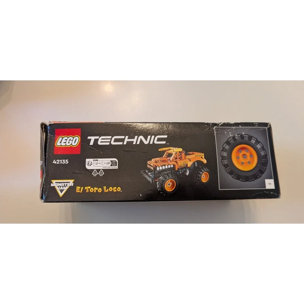 LEGO Technic Orange Monster Jam El Toro Loco 42135 2-in-1 Truck Set
